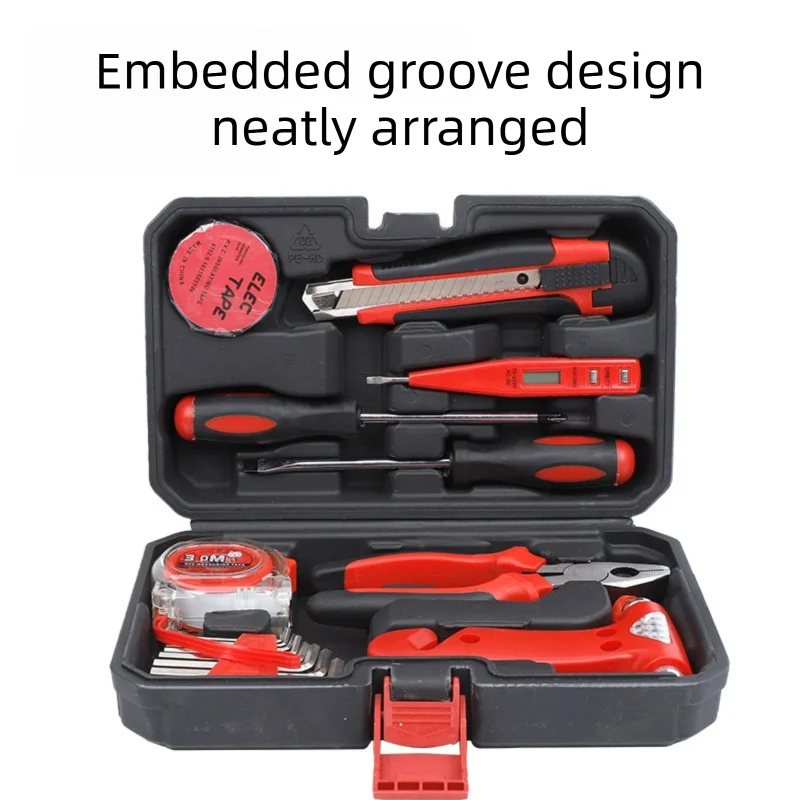 ZTEN New Multi-functional Hardware Toolbox Repair And Installation Hardware Tool Set With Safety Hammer Sheep Horn Hammer