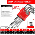 Allen Key Set，Allen Hex Wrench Screwdriver Set With Sleev Universal Torque Long Metric,for Motorcycles, Bicycles