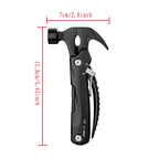 Multi-functional claw hammer, multi-purpose mini hammer, outdoor camping and mountaineering tools, multi-tool pliers, men's gift
