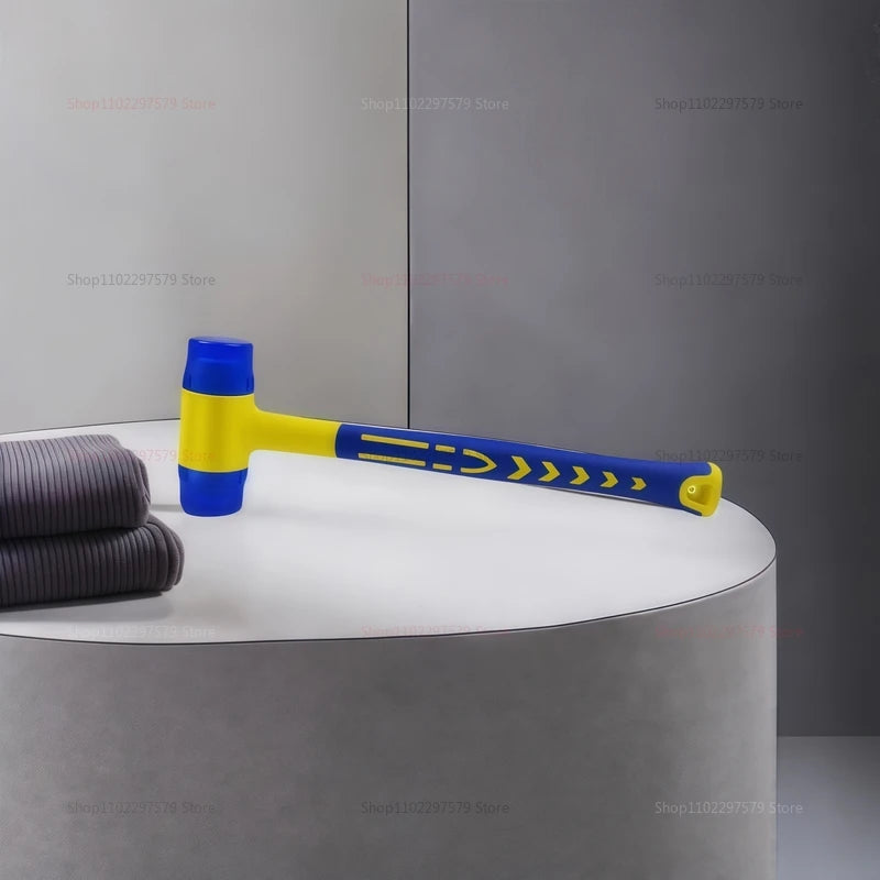 Double Headed Installation Hammer 25-45mm Rubber Handle Detachable Insulated Rubber Mallet for Electrical and Construction Work