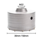 1Pc 30-150mm SDS-Plus Concrete Wall Hole Saw Hammer Drill Bit  with Circular Shaft Cutting Tool Masonry Cement Block