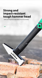 1Pc Flat Head Hammer High-carbon Steel Fitter Hammer 200G/300G/500G Plastic Coated Duckbill Hammer Hardware Tools Building Decor