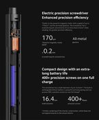 Xiaomi Mijia Electric Precision Screwdriver Magnetic Kit with 24 PCS Screw Heads Power Tools Sets for Smart Home PC Phone Repair