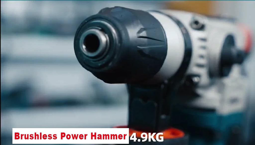 BODA 1500W Brushless Power Hammer 6000RPM Impact For Concrete Brick Steel 30mm Cylinder 0.1s Smart Clutch Vibration Control