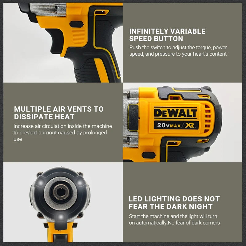 Dewalt DCF887 Brushless Electric Impact Driver Cordless Screwdriver Electric Impact Drill For Dewalt 20V Battery