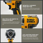 Dewalt DCF887 Brushless Electric Impact Driver Cordless Screwdriver Electric Impact Drill For Dewalt 20V Battery