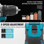 Makita 18V Battery DDF487 10MM Screwdriver Brushless Electric Drill Impact Drill Of Decoration Team Power Tools For Makita