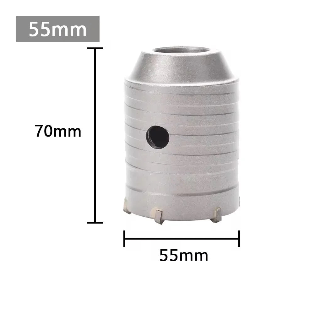 1Pc 30-150mm SDS-Plus Concrete Wall Hole Saw Hammer Drill Bit  with Circular Shaft Cutting Tool Masonry Cement Block