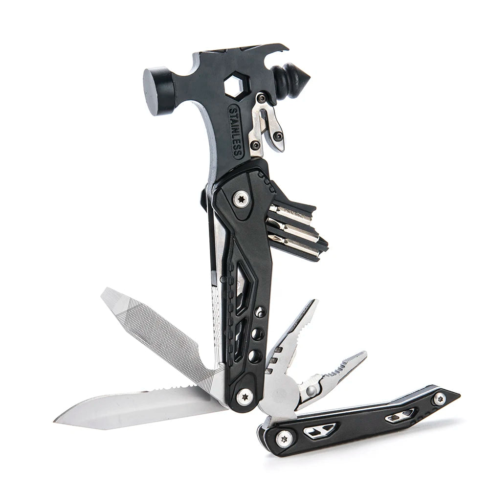 "Portable Multi-Functional Camping Emergency Hammer Tool - Compact, Durable Window Breaker for Outdoor Emergencies, Maintenance,